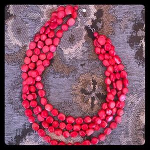 Red stone necklace